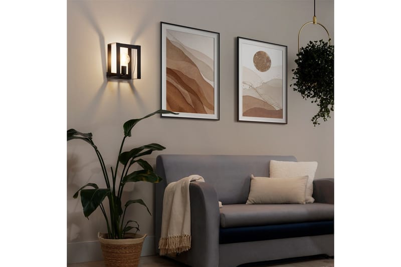 Giorri Vegglampe med Arm - Svart - Belysning - Innendørsbelysning & Lamper - Soveromslampe - Sengelamper - Sengelampe vegg