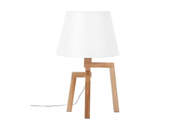 Gorgona Bordlampe 42 cm E14 - Lyst tre/Hvit - Belysning - Innendørsbelysning & Lamper - Soveromslampe - Sengelamper - Nattbordslampe stående