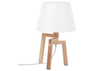 Gorgona Bordlampe 42 cm E14 - Lyst tre/Hvit - Belysning - Innendørsbelysning & Lamper - Soveromslampe - Sengelamper - Nattbordslampe stående