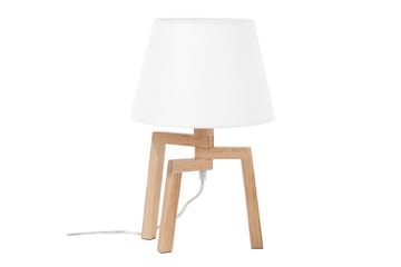 Gorgona Bordlampe 42 cm E14 - Lyst tre/Hvit - Belysning - Innendørsbelysning & Lamper - Soveromslampe - Sengelamper - Nattbordslampe stående