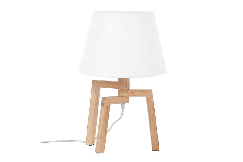 Gorgona Bordlampe 42 cm E14 - Lyst tre/Hvit - Belysning - Innendørsbelysning & Lamper - Soveromslampe - Sengelamper - Nattbordslampe stående