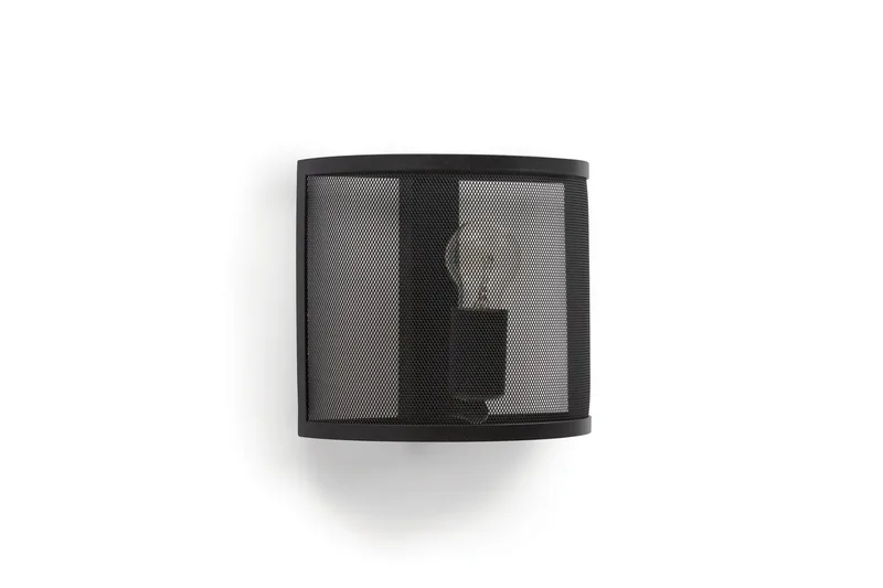 Gormar Vegglampe med Arm, Svart