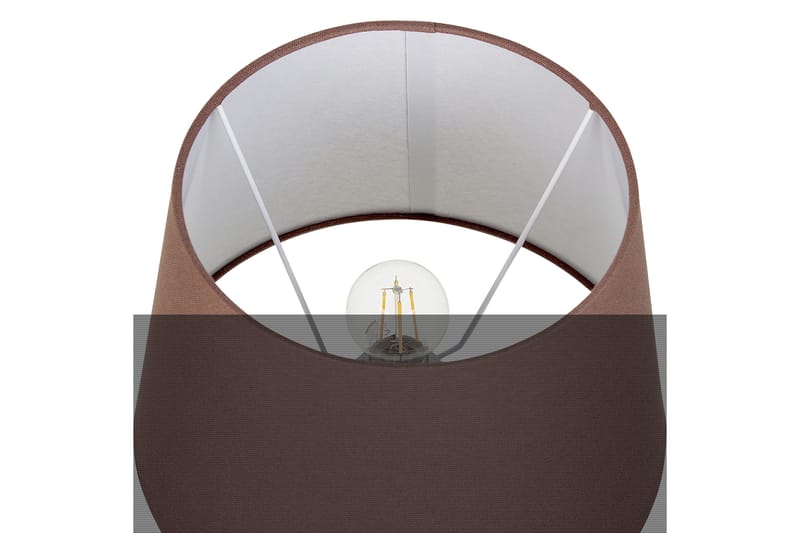 Gyaros Bordlampe 55 cm E27 - Off white/Brun - Belysning - Innendørsbelysning & Lamper - Soveromslampe - Sengelamper - Nattbordslampe stående