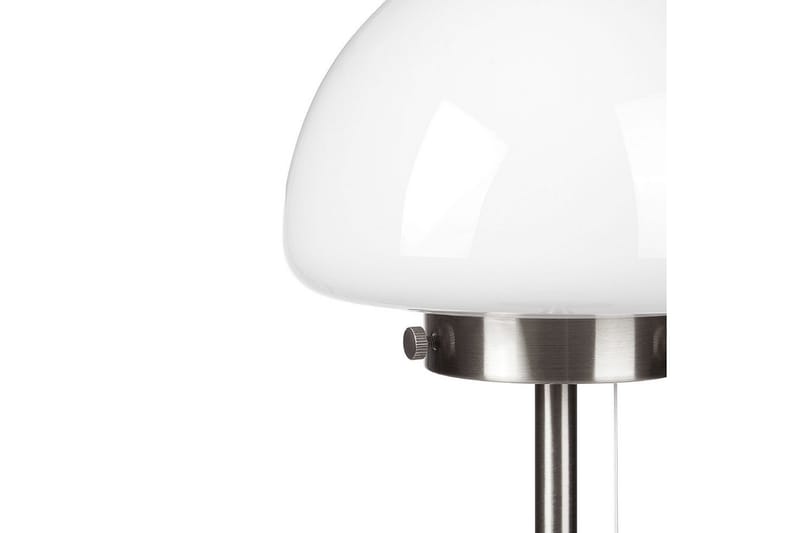 Icaria Bordlampe 39 cm E27 - Sølv/Hvit - Belysning - Innendørsbelysning & Lamper - Soveromslampe - Sengelamper - Nattbordslampe stående