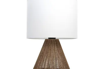 Kafelaina Bordlampe 52 cm E27 - Natur/Hvit - Belysning - Innendørsbelysning & Lamper - Soveromslampe - Sengelamper - Nattbordslampe stående
