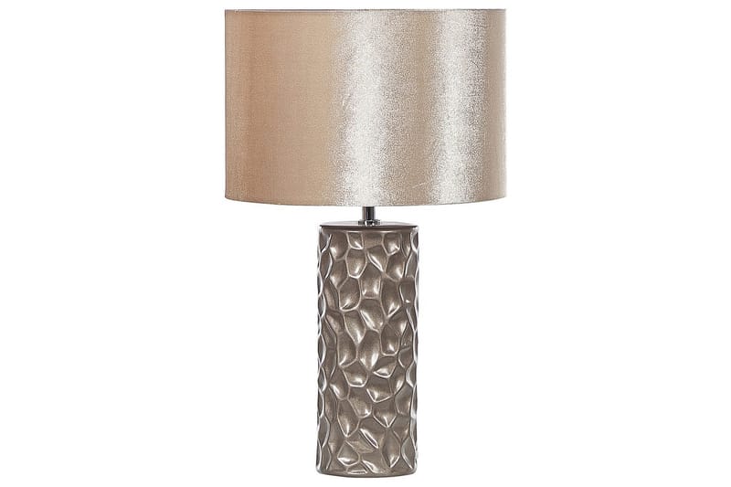 Kamla Bordlampe 50 cm E27 - Grå/Beige - Belysning - Innendørsbelysning & Lamper - Soveromslampe - Sengelamper - Nattbordslampe stående