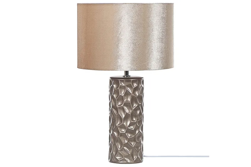 Kamla Bordlampe 50 cm E27 - Grå/Beige - Belysning - Innendørsbelysning & Lamper - Soveromslampe - Sengelamper - Nattbordslampe stående