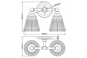 Keynes Quintiesse Vegglampe - Belysning - Innendørsbelysning & Lamper - Soveromslampe - Sengelamper - Sengelampe vegg