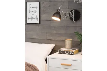 Klarve Vegglampe E14 - Svart - Belysning - Innendørsbelysning & Lamper - Soveromslampe - Sengelamper - Sengelampe vegg