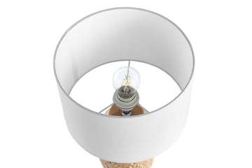 Koronis Bordlampe 43 cm E27 - Beige/Hvit - Belysning - Innendørsbelysning & Lamper - Soveromslampe - Sengelamper - Nattbordslampe stående