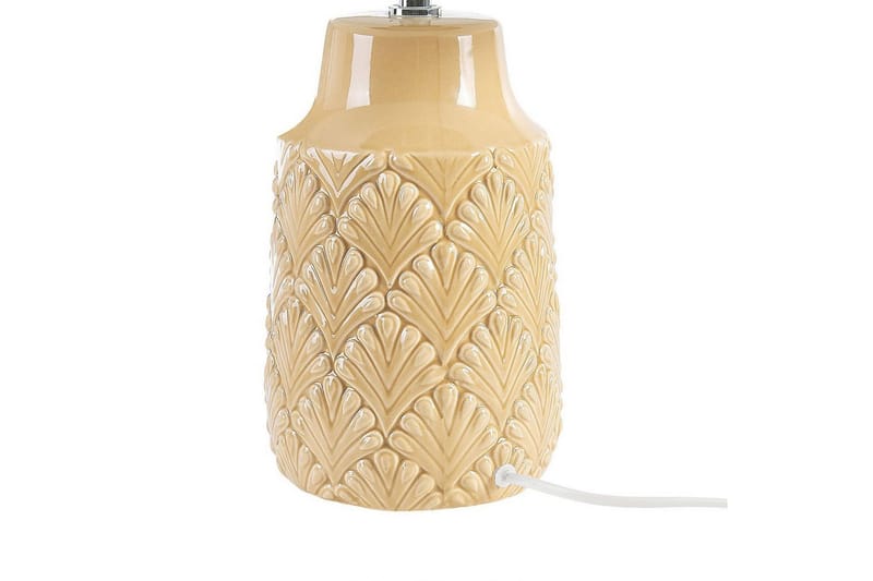 Koronis Bordlampe 43 cm E27 - Beige/Hvit - Belysning - Innendørsbelysning & Lamper - Soveromslampe - Sengelamper - Nattbordslampe stående