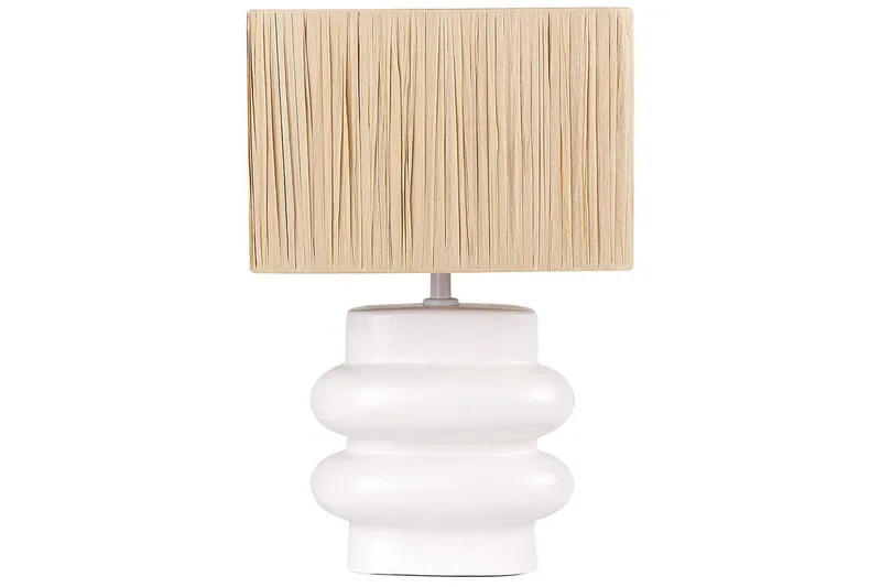 Kulsa Bordlampe 42 cm E27, Hvit/Beige