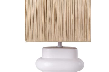 Kulsa Bordlampe 42 cm E27 - Hvit/Beige - Belysning - Innendørsbelysning & Lamper - Soveromslampe - Sengelamper - Nattbordslampe stående