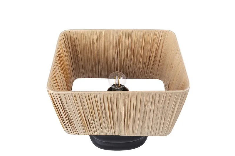 Kulsa Bordlampe 42 cm E27 - Svart/Natur - Belysning - Innendørsbelysning & Lamper - Soveromslampe - Sengelamper - Nattbordslampe stående