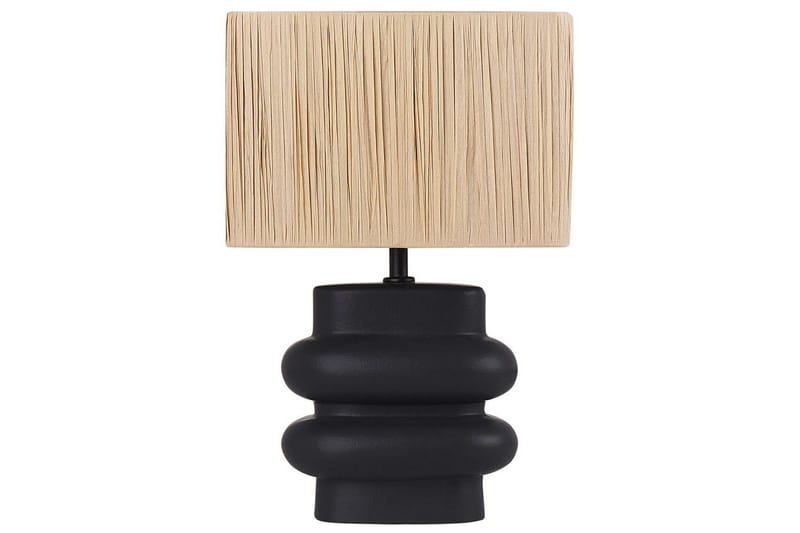Kulsa Bordlampe 42 cm E27, Svart/Natur