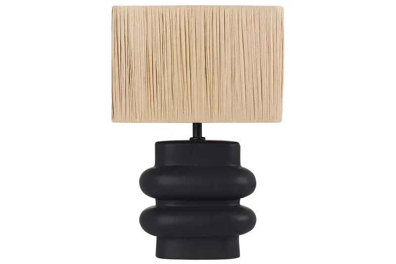 Kulsa Bordlampe 42 cm E27, Svart/Natur