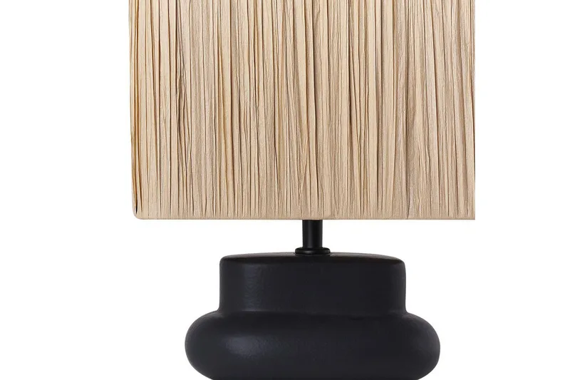 Kulsa Bordlampe 42 cm E27 - Svart/Natur - Belysning - Innendørsbelysning & Lamper - Soveromslampe - Sengelamper - Nattbordslampe stående