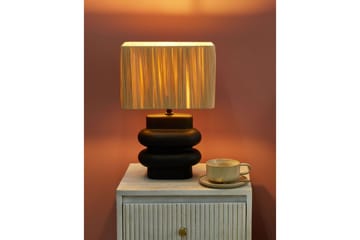 Kulsa Bordlampe 42 cm E27 - Svart/Natur - Belysning - Innendørsbelysning & Lamper - Soveromslampe - Sengelamper - Nattbordslampe stående