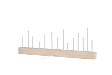 Kungsberget Adventsstake 24 cm - Whitewash - Belysning - Innendørsbelysning & Lamper - Soveromslampe - Sengelamper - Nattbordslampe stående