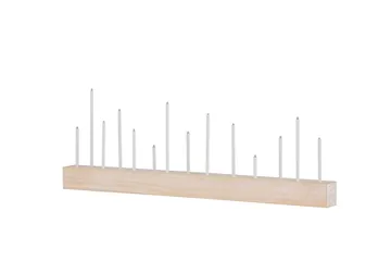 Kungsberget Adventsstake 24 cm - Whitewash - Belysning - Innendørsbelysning & Lamper - Soveromslampe - Sengelamper - Nattbordslampe stående