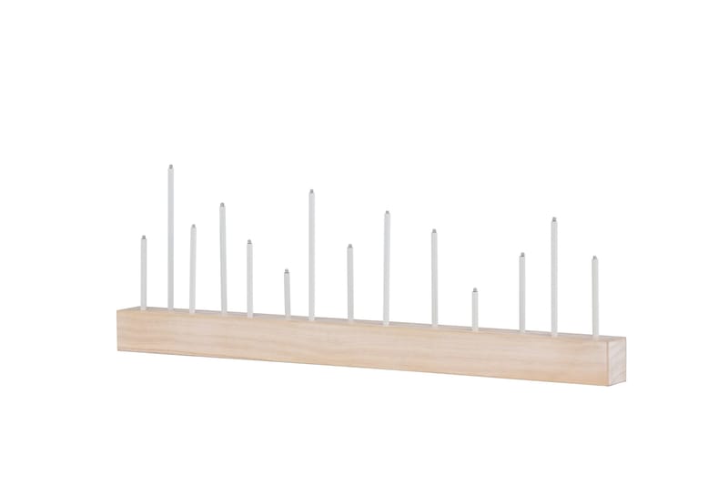 Kungsberget Adventsstake 24 cm - Whitewash - Belysning - Innendørsbelysning & Lamper - Soveromslampe - Sengelamper - Nattbordslampe stående
