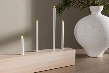 Kungsberget Adventsstake 24 cm - Whitewash - Belysning - Innendørsbelysning & Lamper - Soveromslampe - Sengelamper - Nattbordslampe stående