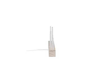 Kungsberget Adventsstake 24 cm - Whitewash - Belysning - Innendørsbelysning & Lamper - Soveromslampe - Sengelamper - Nattbordslampe stående