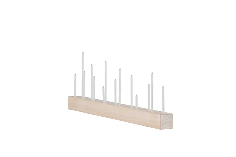 Kungsberget Adventsstake 24 cm - Whitewash - Belysning - Innendørsbelysning & Lamper - Soveromslampe - Sengelamper - Nattbordslampe stående