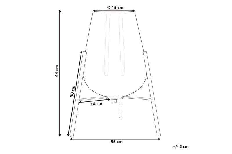 Lampione Bordlampe 44 cm E27 - Flerfarget - Belysning - Innendørsbelysning & Lamper - Soveromslampe - Sengelamper - Nattbordslampe stående