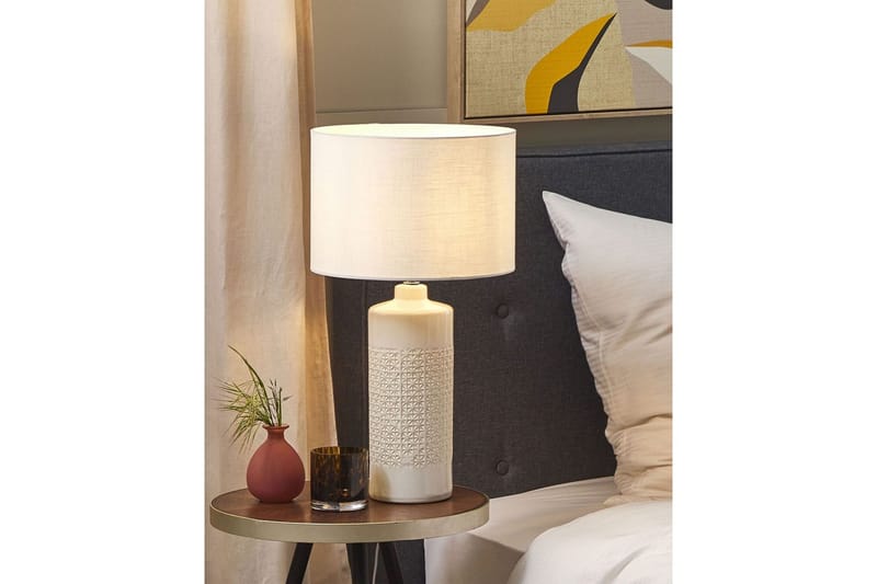 Lapya Bordlampe 58 cm E27 - Off white - Belysning - Innendørsbelysning & Lamper - Soveromslampe - Sengelamper - Nattbordslampe stående
