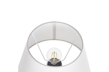Lemiros Bordlampe 48 cm E27 - Grå/Hvit - Belysning - Innendørsbelysning & Lamper - Soveromslampe - Sengelamper - Nattbordslampe stående