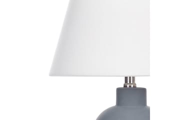 Lemiros Bordlampe 48 cm E27 - Grå/Hvit - Belysning - Innendørsbelysning & Lamper - Soveromslampe - Sengelamper - Nattbordslampe stående