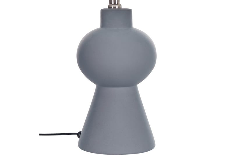 Lemiros Bordlampe 48 cm E27 - Grå/Hvit - Belysning - Innendørsbelysning & Lamper - Soveromslampe - Sengelamper - Nattbordslampe stående