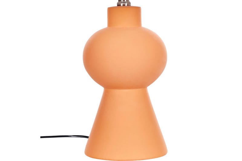 Lemiros Bordlampe 48 cm E27 - Oransje/Hvit - Belysning - Innendørsbelysning & Lamper - Soveromslampe - Sengelamper - Nattbordslampe stående