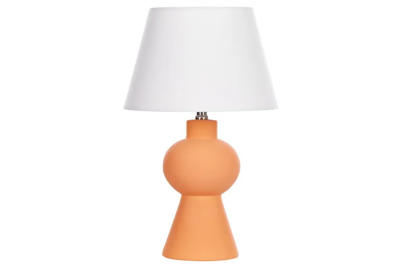 Lemiros Bordlampe 48 cm E27, Oransje/Hvit