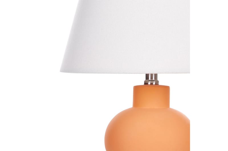 Lemiros Bordlampe 48 cm E27 - Oransje/Hvit - Belysning - Innendørsbelysning & Lamper - Soveromslampe - Sengelamper - Nattbordslampe stående