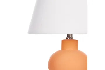 Lemiros Bordlampe 48 cm E27 - Oransje/Hvit - Belysning - Innendørsbelysning & Lamper - Soveromslampe - Sengelamper - Nattbordslampe stående