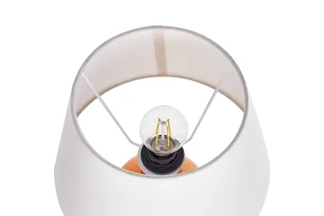 Lemiros Bordlampe 48 cm E27 - Oransje/Hvit - Belysning - Innendørsbelysning & Lamper - Soveromslampe - Sengelamper - Nattbordslampe stående