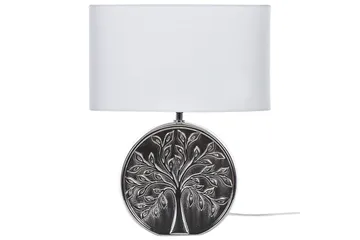 Lenkher Bordlampe 48 cm E27 - Sølv/Hvit - Belysning - Innendørsbelysning & Lamper - Soveromslampe - Sengelamper - Nattbordslampe stående