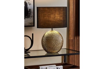 Libbelo Bordlampe 51 cm E27 - Gull/Svart - Belysning - Innendørsbelysning & Lamper - Soveromslampe - Sengelamper - Nattbordslampe stående