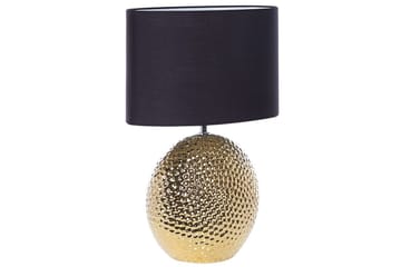 Libbelo Bordlampe 51 cm E27 - Gull/Svart - Belysning - Innendørsbelysning & Lamper - Soveromslampe - Sengelamper - Nattbordslampe stående