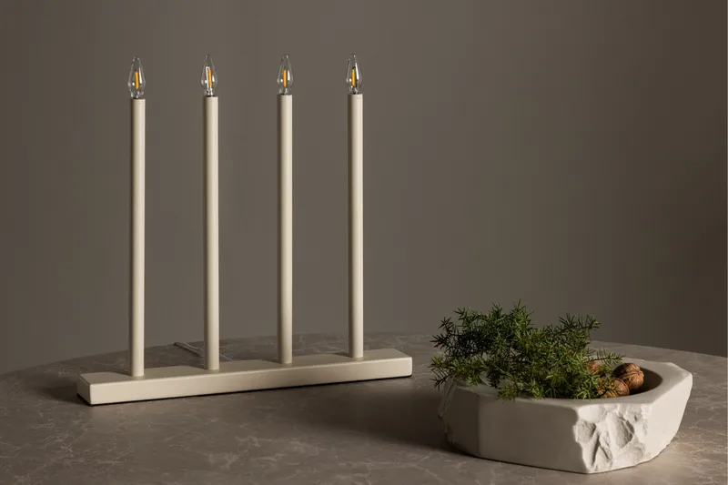 Lofsdalen Adventsstake 35 cm - Beige - Belysning - Innendørsbelysning & Lamper - Soveromslampe - Sengelamper - Nattbordslampe stående