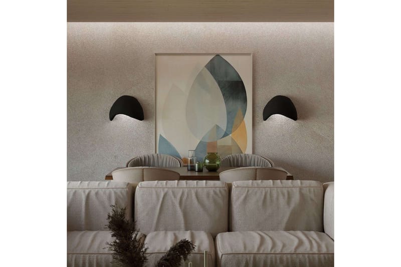 Myro Vegglampe med Arm - Svart - Belysning - Innendørsbelysning & Lamper - Soveromslampe - Sengelamper - Sengelampe vegg
