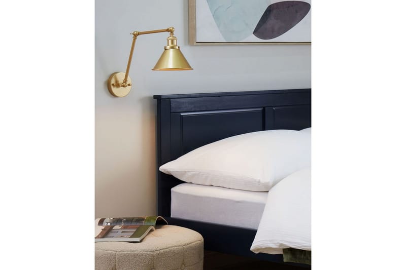 Narve Vegglampe 2 stk E27 - Gull - Belysning - Innendørsbelysning & Lamper - Soveromslampe - Sengelamper - Sengelampe vegg
