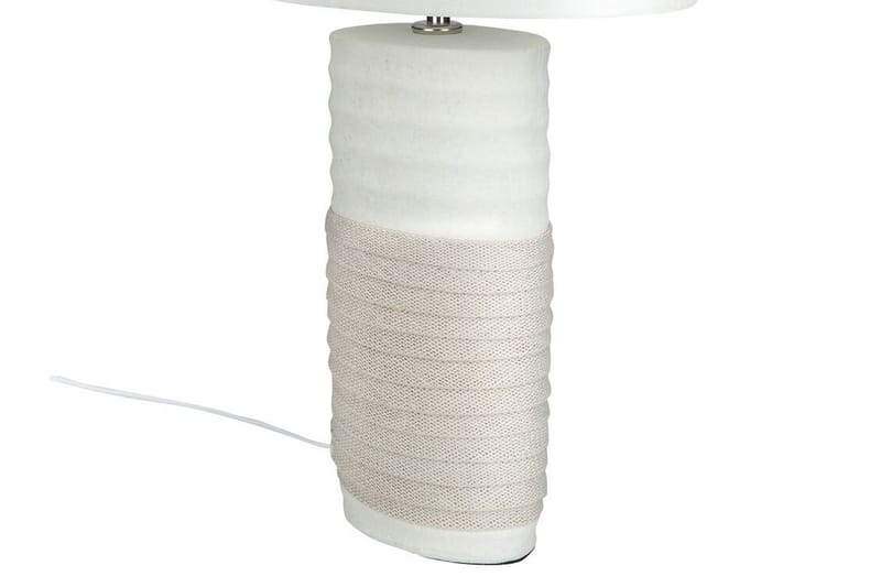 Bordlampe Navia 30 cm - Hvit - Bordlampe - Vinduslampe på fot - Lamper gang - Nattbordslampe stående - Vinduslampe