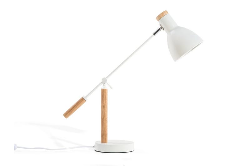 Bordlampe Peckos 15 cm - Hvit - Bordlampe - Vinduslampe på fot - Lamper gang - Nattbordslampe stående - Vinduslampe