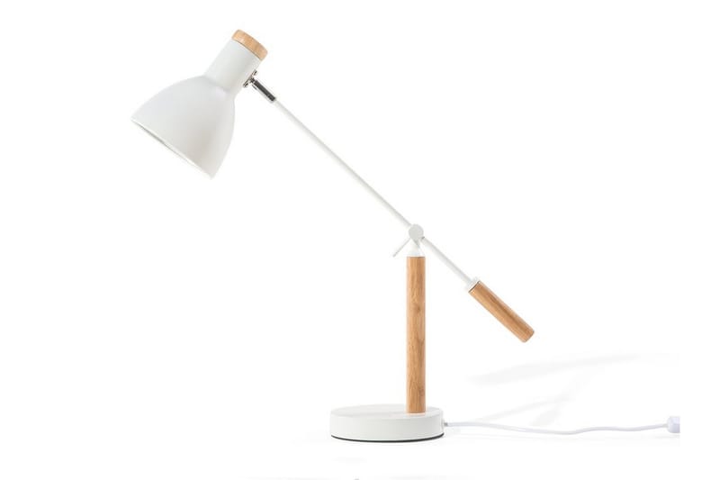 Bordlampe Peckos 15 cm - Hvit - Bordlampe - Vinduslampe på fot - Lamper gang - Nattbordslampe stående - Vinduslampe