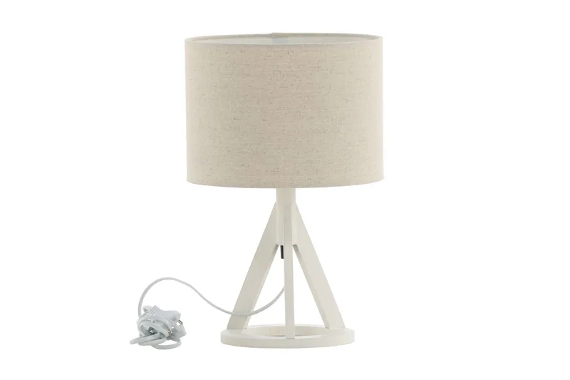 Kona Bordlampe, Hvit/Beige