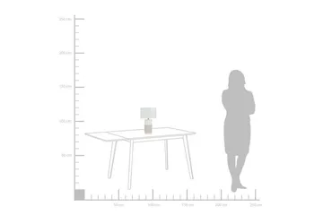 Navia Bordlampe 30 cm - Hvit - Belysning - Innendørsbelysning & Lamper - Soveromslampe - Sengelamper - Nattbordslampe stående