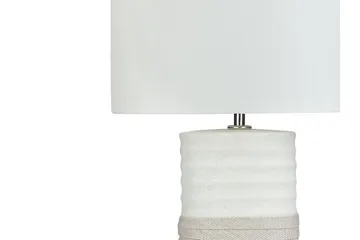 Navia Bordlampe 30 cm - Hvit - Belysning - Innendørsbelysning & Lamper - Soveromslampe - Sengelamper - Nattbordslampe stående